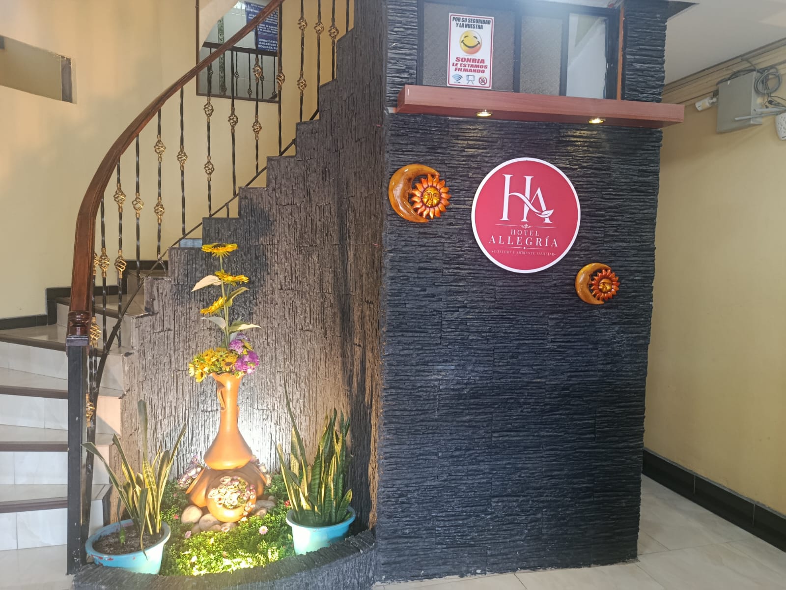 Recepción del Hotel Allegria